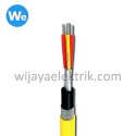 Kabel thermocouple 1 x 2 x 1.3mm 16AWG KX PVC/OS/PVC - FR First Cable SOLID, YELLOW, 500V Non Armored